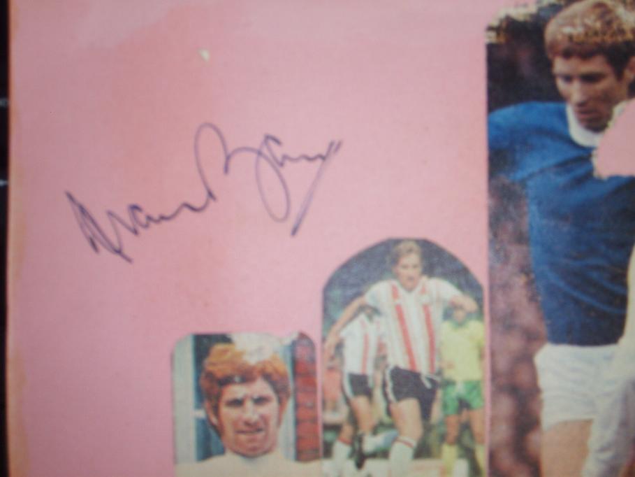 Alan Ball signed card 