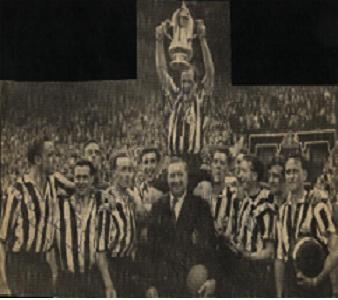 Newcastle 1955 FA Cup winners picture
