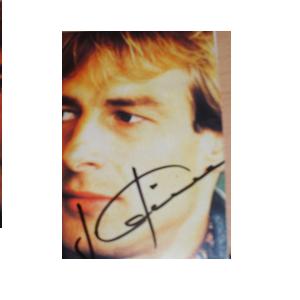 Jurgen Klinsmann signed picture