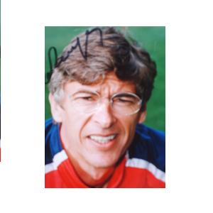 Arsene Wenger signed photo