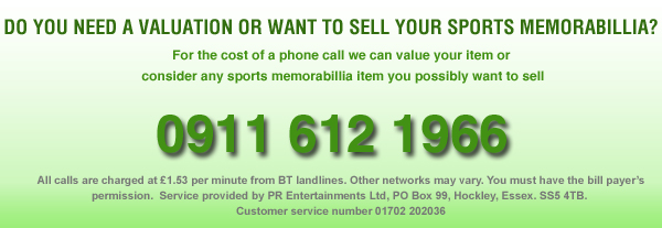 Sports Memorabillia Valuation